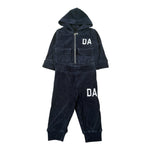 Daniele Alessandrini Completo 2Pz Felpa-Pantalone con Stampa Blu per Neonato 1291SET00133XX BLU DANIELE ALESSANDRINI 