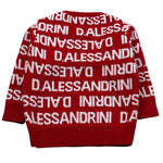 Daniele Alessandrini Maglia Girocollo tinta unita con Stampe Rosso per Neonato 1291W00106 ROSSO DANIELE ALESSANDRINI 