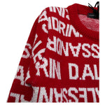 Daniele Alessandrini Maglia Girocollo tinta unita con Stampe Rosso per Neonato 1291W00106 ROSSO DANIELE ALESSANDRINI 