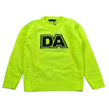 Daniele Alessandrini Maglia tinta unita con Stampa Giallo Fluo per Bambino 1291W00117 GIALLO FLUO DANIELE ALESSANDRINI 