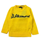Daniele Alessandrini Maglia Girocollo tinta unita con Stampa Giallo per Neonato 1291W00132 GIALLO DANIELE ALESSANDRINI 