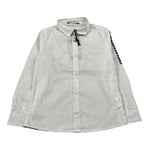 Daniele Alessandrini Camicia Manica Lunga tinta unita con Logo Bianco per Bambino 1295C00110 BIANCO DANIELE ALESSANDRINI 