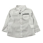 Daniele Alessandrini Camicia Manica Lunga tinta unita con Logo Bianco per Neonato 1295C0778 BIANCO DANIELE ALESSANDRINI 