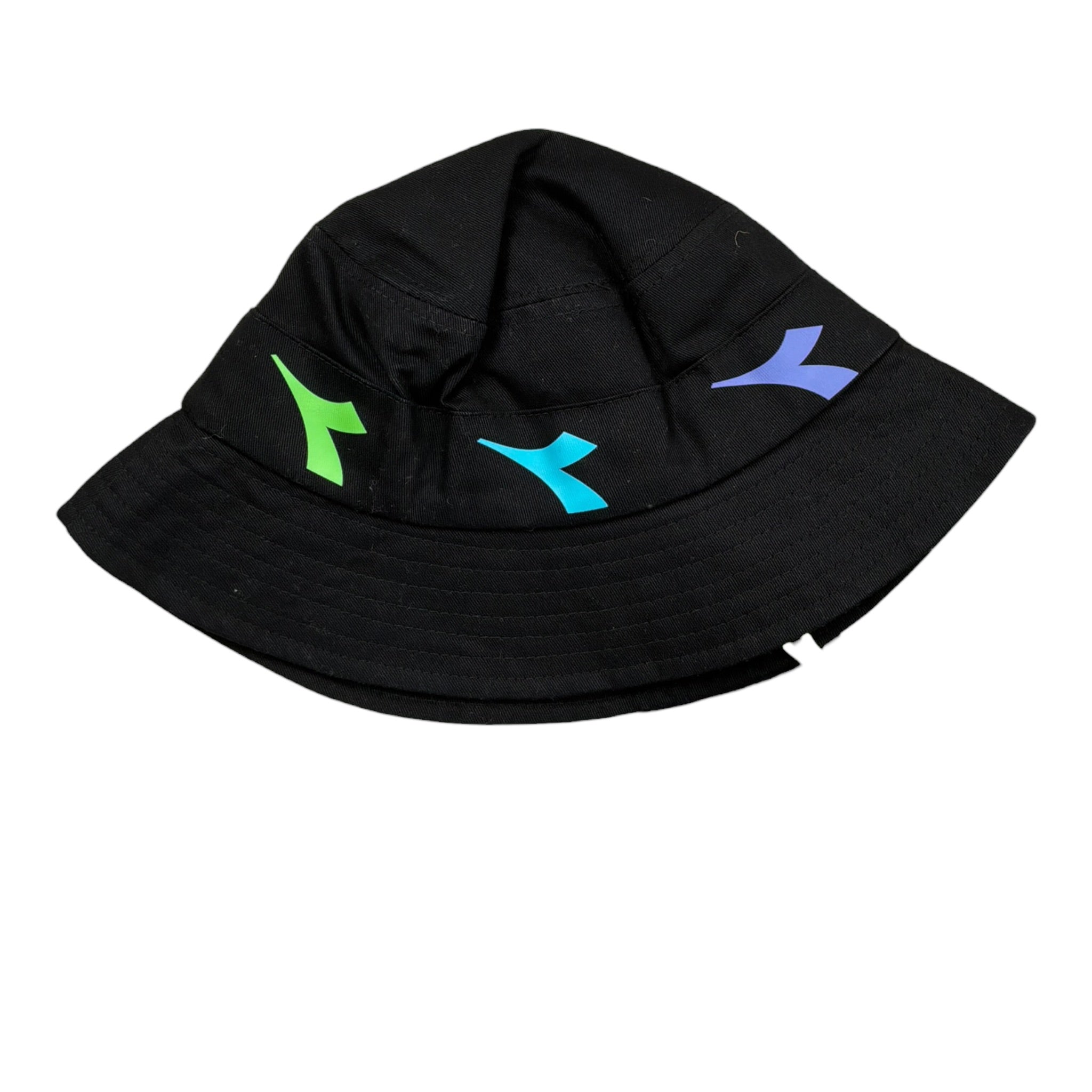 Diadora Cappello Modello Pescatore tinta unita con Stampa Nero per Bambino 029897 NERO DIADORA 
