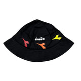 Diadora Cappello Modello Pescatore tinta unita con Stampa Nero per Bambino 029897 NERO DIADORA 