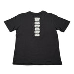Diadora T-Shirt Girocollo tinta unita con Logo Nero per Bambino 10218223701 NERO DIADORA 
