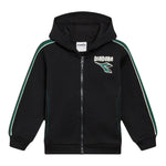 Diadora Completo 2 Pezzi Felpa-Pantalone tinta unita Nero per Bambino 102182257X NERO DIADORA 