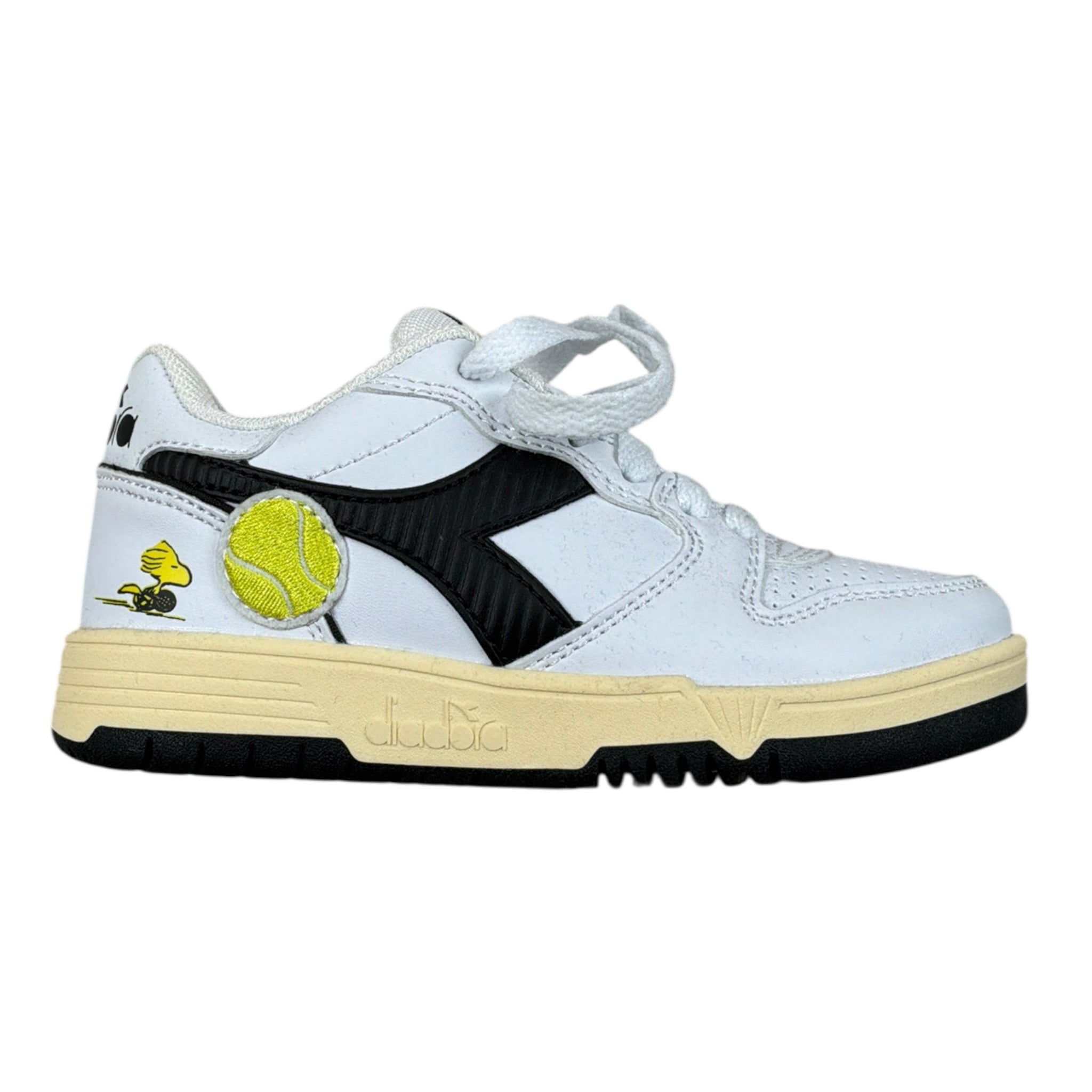Diadora Sneakers tinta unita con Lacci Bianco per Bambino 501181611 BIANCO DIADORA 