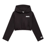Diadora Felpa Chiusa tinta unita con Cappuccio Nero per Bambina 502182321 NERO DIADORA 