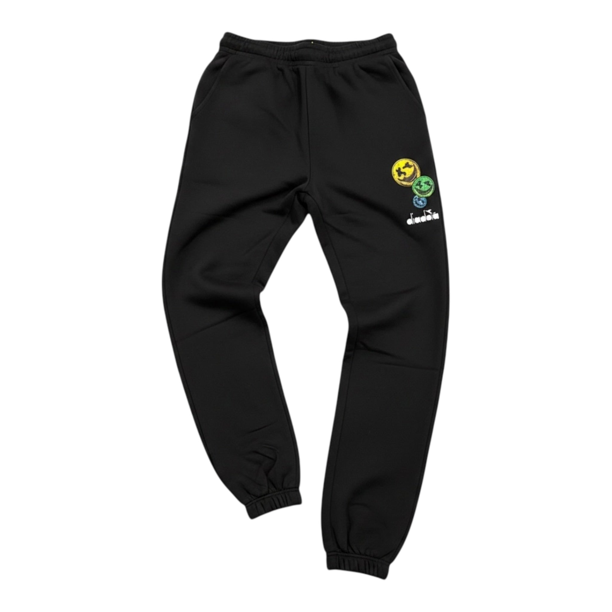 Diadora Pantalone Modello Tuta tinta unita con Stampa Nero per Bambino F5DIJBFP019 NERO DIADORA 