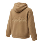 Diadora Giubbino Modello Teddy tinta unita con Zip E Cappuccio Biscotto per Bambino F5DIJBJK009 BISCOTTO DIADORA 