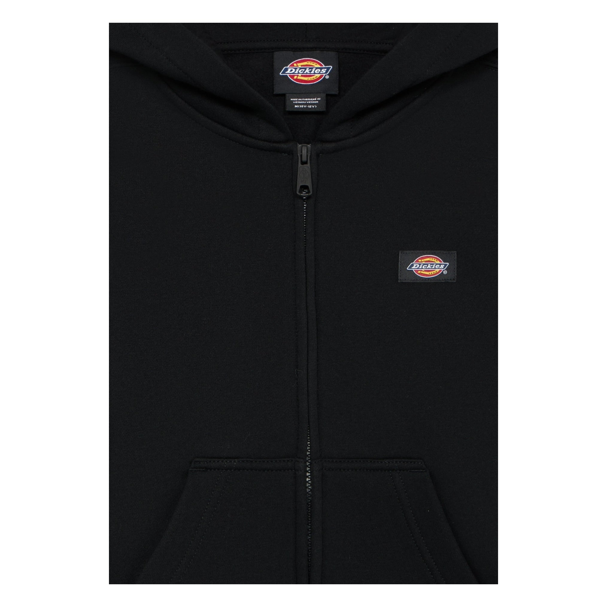Dickies Felpa con Zip E Cappuccio tinta unita Nero per Bambino DK0A88B0BLK1 NERO DICKIES 