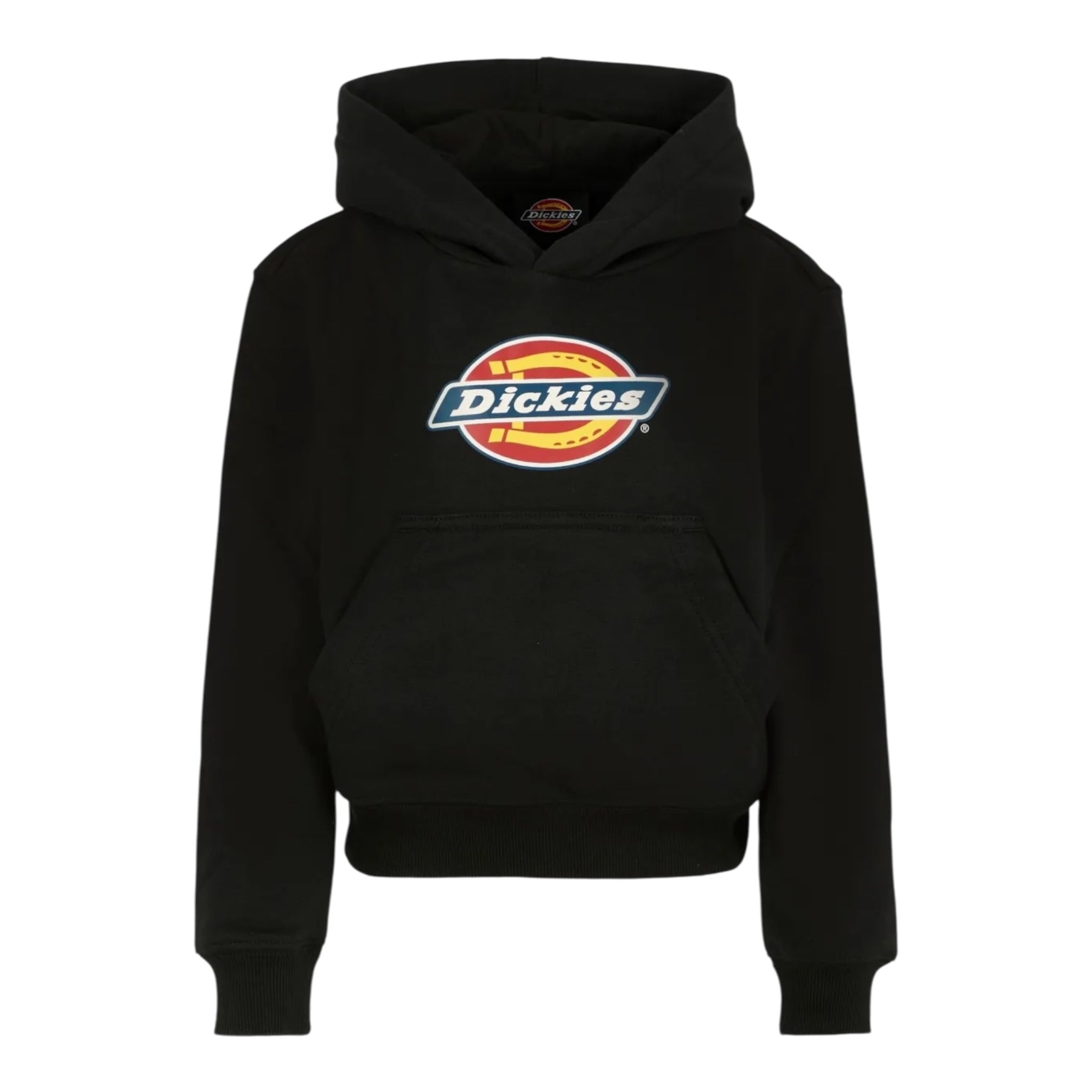 Dickies Felpa Chiusa con Cappuccio tinta unita con Stampa Nero per Bambino DK0DKWR27KBK1 NERO DICKIES 