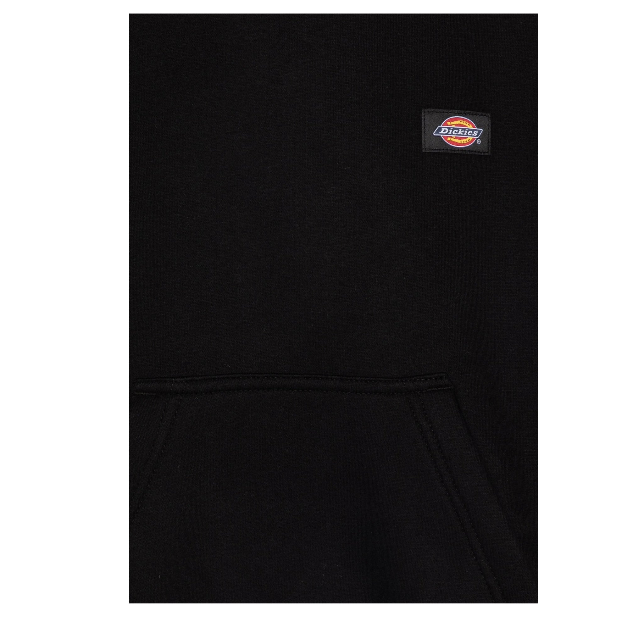 Dickies Felpa Chiusa con Cappuccio tinta unita con Logo Nero per Bambino DK0KWR12KBK1 NERO DICKIES 