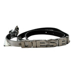 Diesel Cintura tinta unita con Logo Argento per Bambina 00J52H ARGENTO DIESEL 