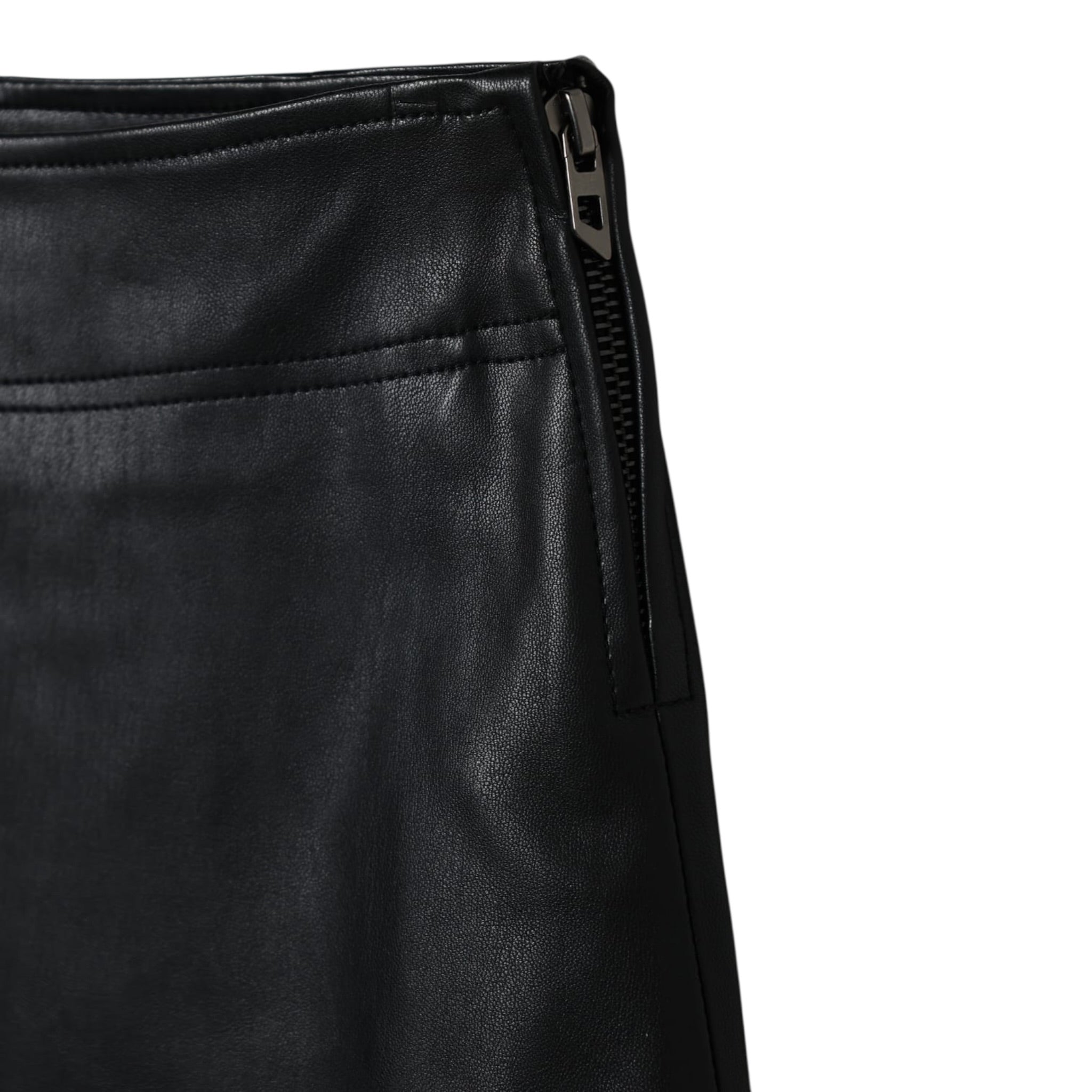 Diesel Gonna tinta unita In Ecopelle Nero per Bambina I02367 NERO DIESEL 