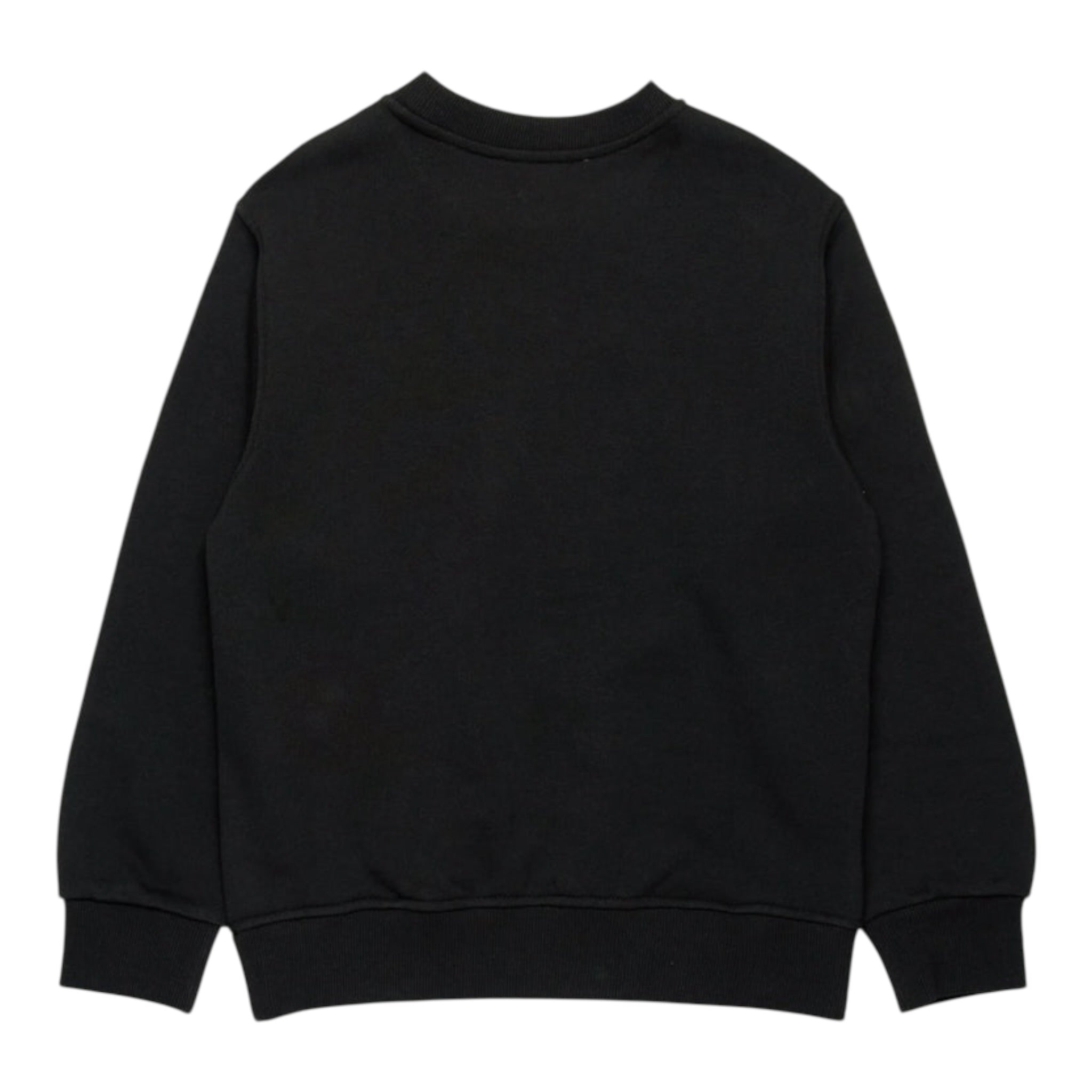 Diesel Felpa Girocollo tinta unita con Stampa Nero per Bambino J002213 NERO DIESEL 