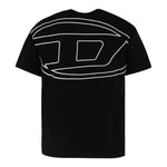 Diesel T-Shirt tinta unita con Stampa Nero per Bambino J002276 NERO DIESEL 