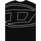 Diesel T-Shirt tinta unita con Stampa Nero per Bambino J002276 NERO DIESEL 