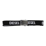 Diesel Cintura Bicolore con Logo Bianco/Nero per Bambino J00655 BIANCO/NERO DIESEL 