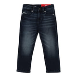 Diesel Jeans tinta unita con Girovita Regolabile Blu per Bambino J008099 BLU DIESEL 
