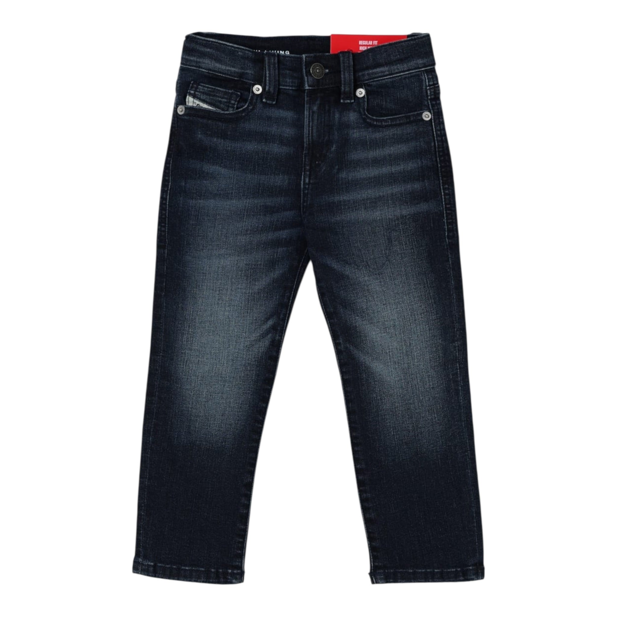 Diesel Jeans tinta unita con Girovita Regolabile Blu per Bambino J008099 BLU DIESEL 