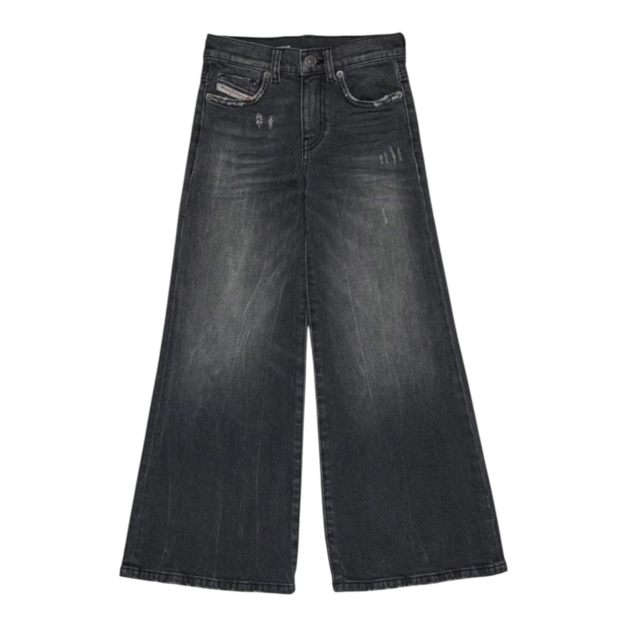 Diesel Jeans tinta unita con Girovita Regolabile Grigio per Bambina J00816 GRIGIO DIESEL 