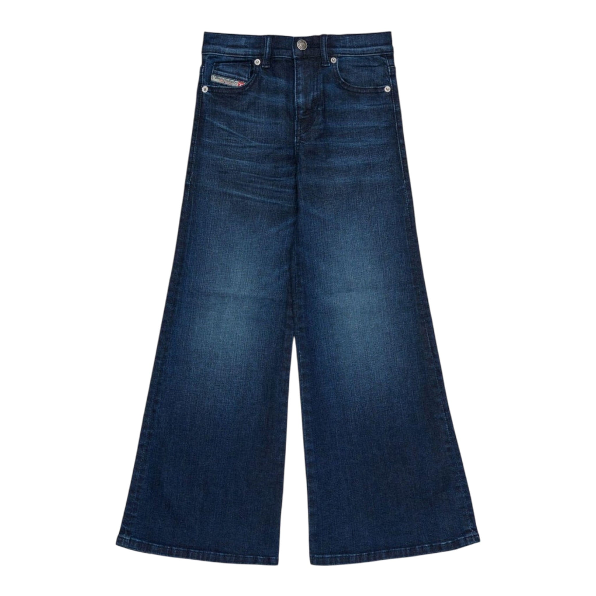 Diesel Jeans tinta unita con Girovita Regolabile Blu per Bambina J00816XXX BLU DIESEL 