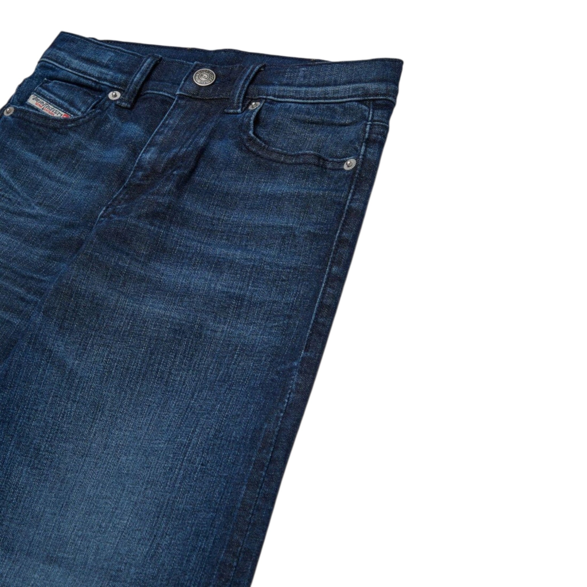 Diesel Jeans tinta unita con Girovita Regolabile Blu per Bambina J00816XXX BLU DIESEL 