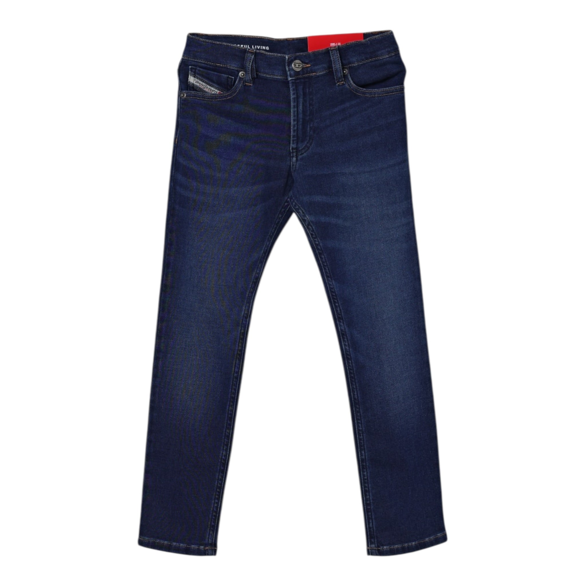 Diesel Jeans tinta unita con Girovita Regolabile Blu per Bambino J00990 BLU DIESEL 