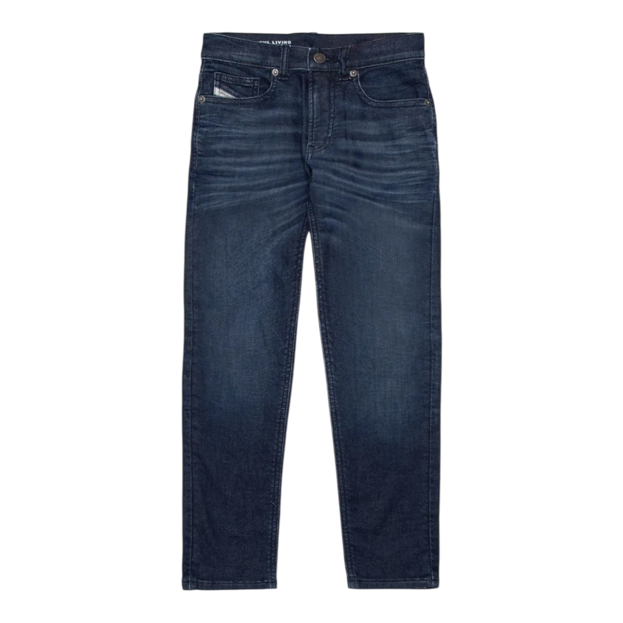 Diesel Jeans tinta unita con Girovita Regolabile Blu per Bambino J00994 BLU DIESEL 