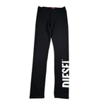 Diesel Leggins tinta unita con Stampa Nero per Bambina J01738 NERO DIESEL 