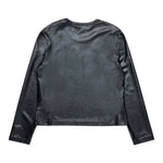 Diesel Shirt In Ecopelle tinta unita con Logo Nero per Bambina J02058 NERO DIESEL 