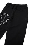 Diesel Pantalone Modello Tuta Tinta Uinita con Logo Nero per Bambina J02272 NERO DIESEL 