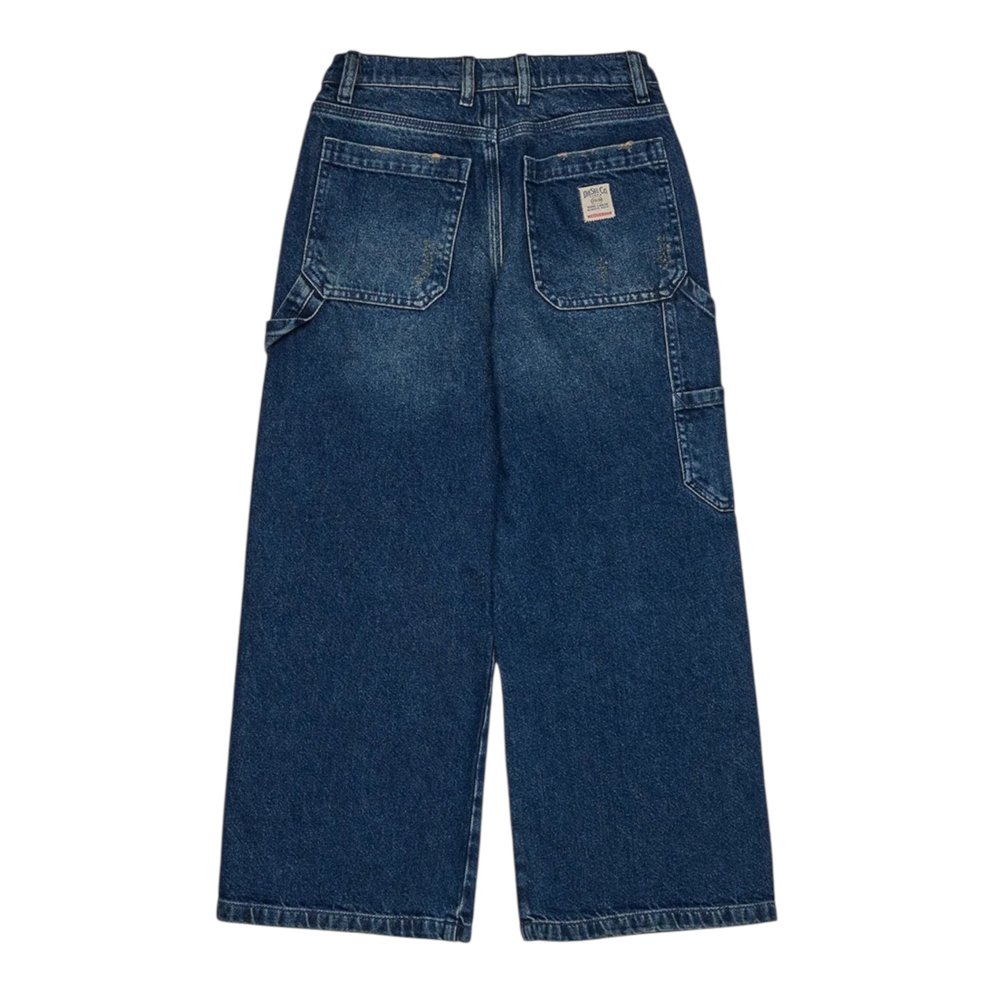 Diesel Jeans tinta unita Modello A Palazzo Blu per Bambina J02349 BLU DIESEL 
