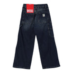 Diesel Jeans tinta unita Modello A Palazzo Blu per Bambina J02349XXX BLU DIESEL 