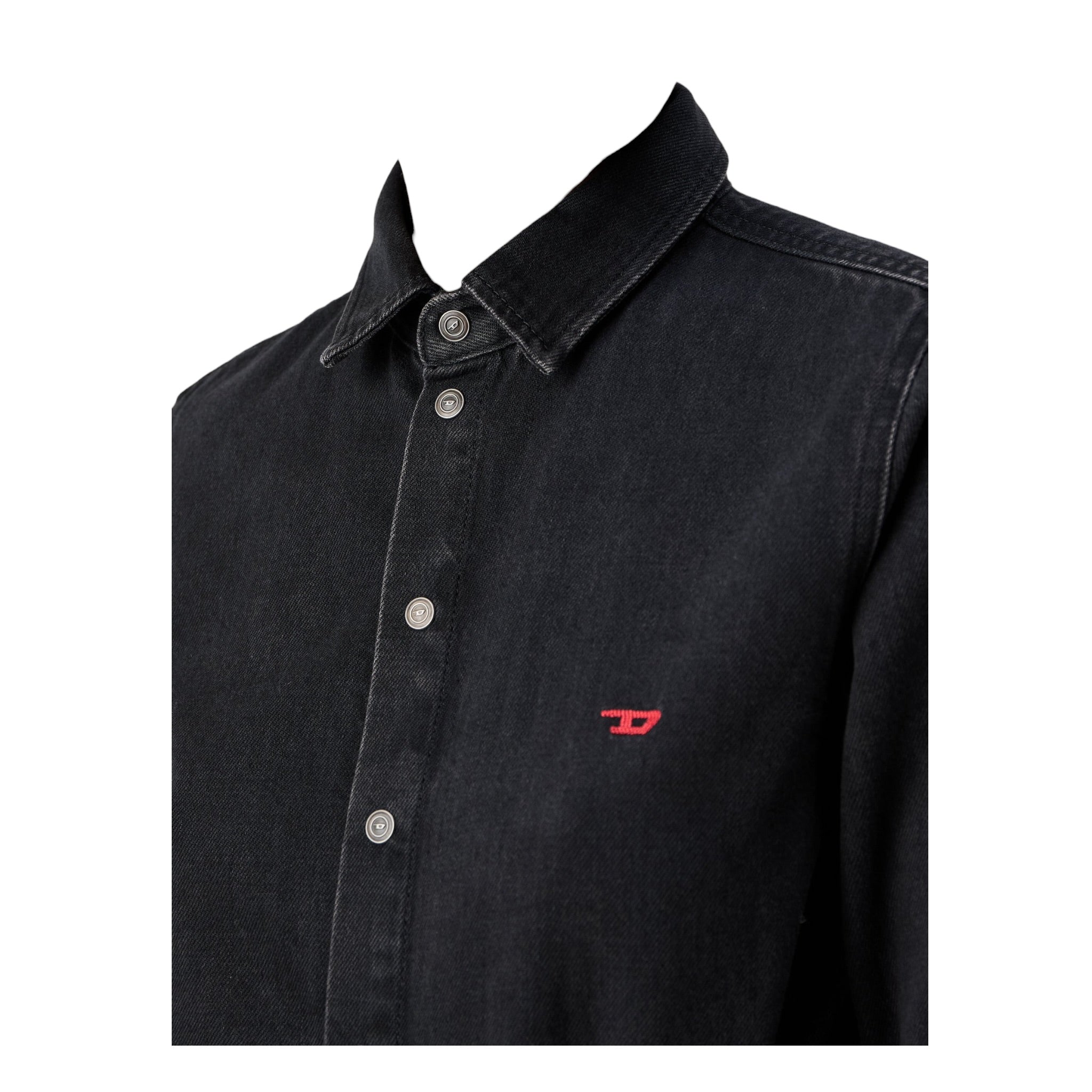 Diesel Abito tinta unita In Denim Nero per Bambina J02350X NERO DIESEL 