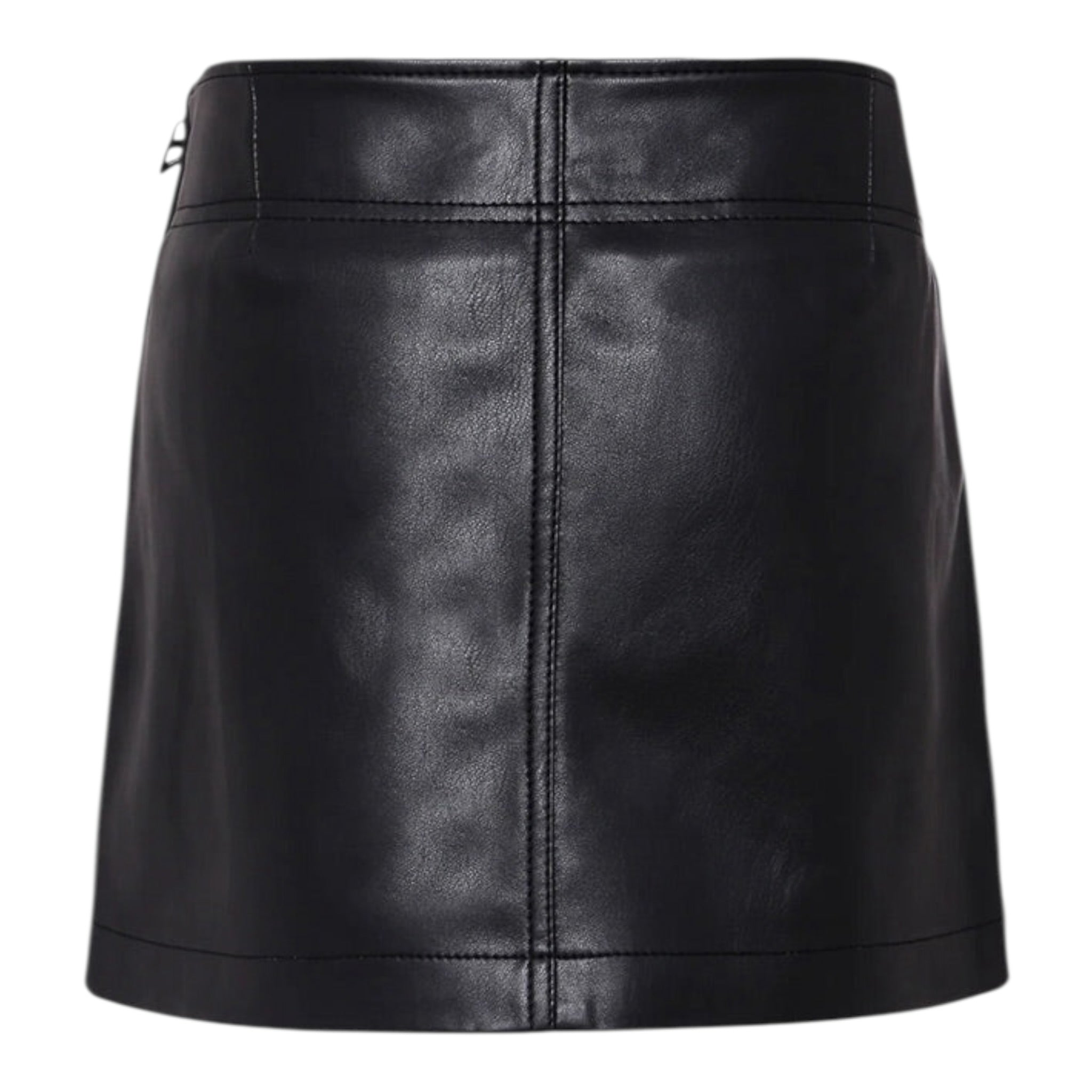 Diesel Gonna tinta unita In Ecopelle Nero per Bambina J02367 NERO DIESEL 