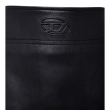 Diesel Gonna tinta unita In Ecopelle Nero per Bambina J02367 NERO DIESEL 