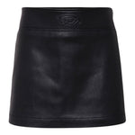 Diesel Gonna tinta unita In Ecopelle Nero per Bambina J02367X NERO DIESEL 