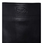 Diesel Gonna tinta unita In Ecopelle Nero per Bambina J02367X NERO DIESEL 