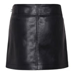 Diesel Gonna tinta unita In Ecopelle Nero per Bambina J02367XX NERO DIESEL 