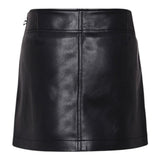 Diesel Gonna tinta unita In Ecopelle Nero per Bambina J02367XX NERO DIESEL 