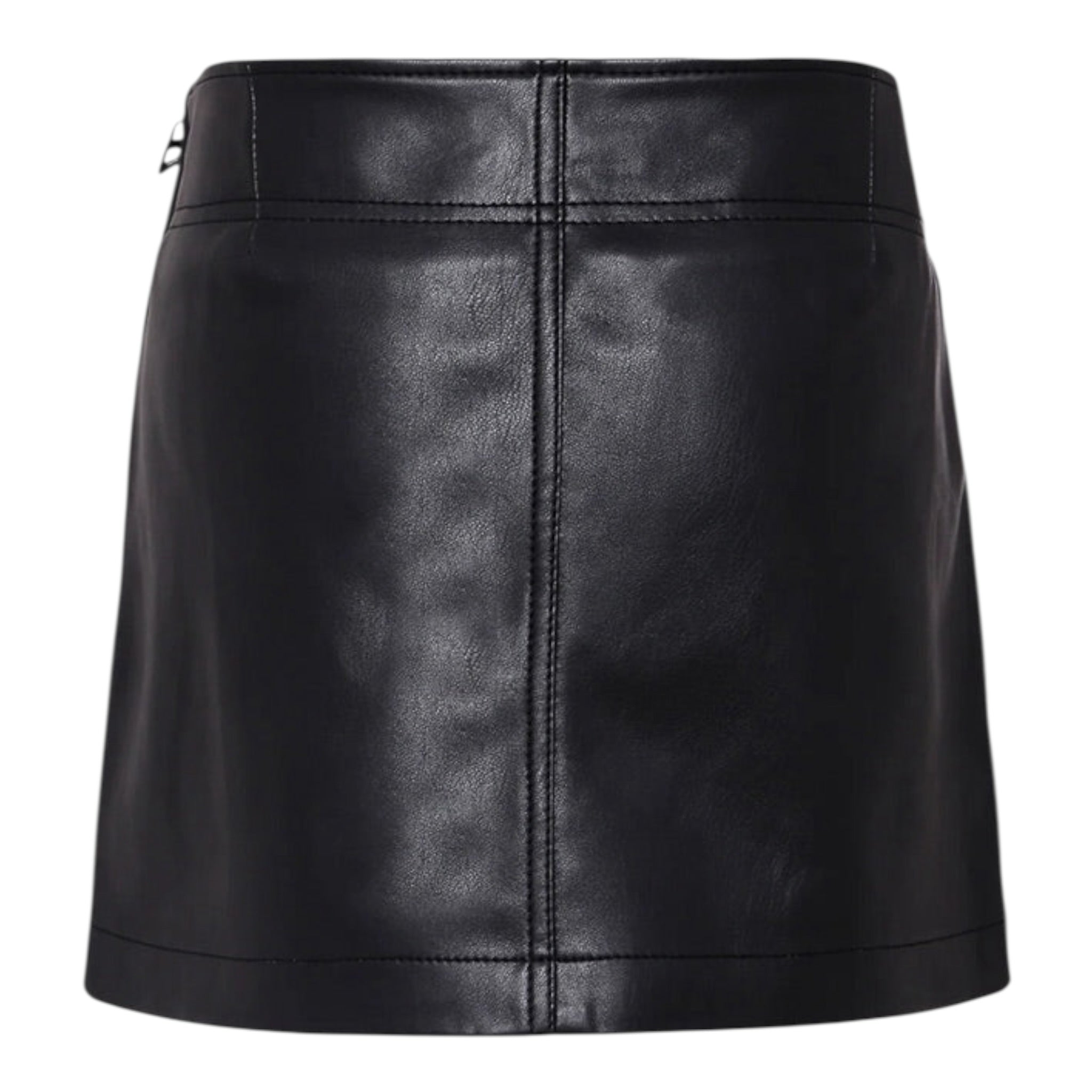Diesel Gonna tinta unita In Ecopelle Nero per Bambina J02367XX NERO DIESEL 