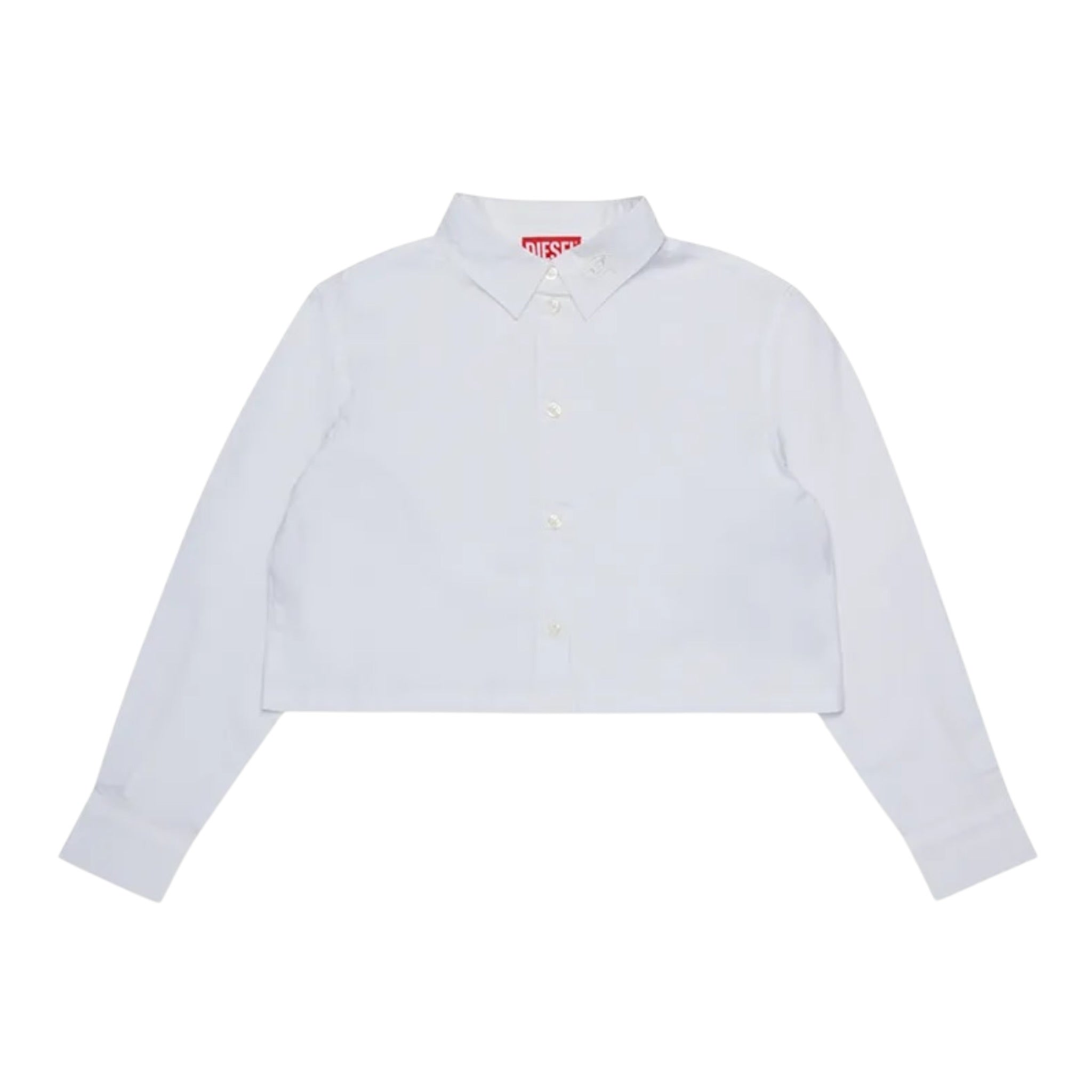 Diesel Camicia Modello Crop tinta unita Bianco per Bambina J02373X BIANCO DIESEL 