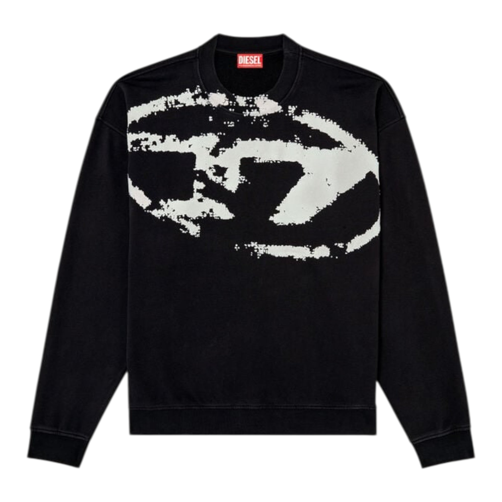 Diesel Maglia tinta unita con Logo Nero per Bambino J02429 NERO DIESEL 