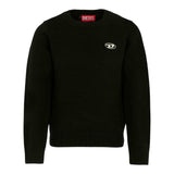 Diesel Maglia tinta unita con Logo Nero per Bambino J02430X NERO DIESEL 