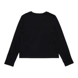 Diesel Shirt tinta unita Girocollo con Stampa Nero per Bambina J0243100YI9 NERO DIESEL 