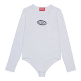 Diesel Body Tinta Uinita con Logo Bianco per Bambina J02433X BIANCO DIESEL 