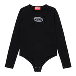 Diesel Body Tinta Uinita con Logo Nero per Bambina J02433X NERO DIESEL 